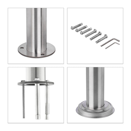 Stainless steel stair railings 1.5m / 2 posts / 0 crossbars