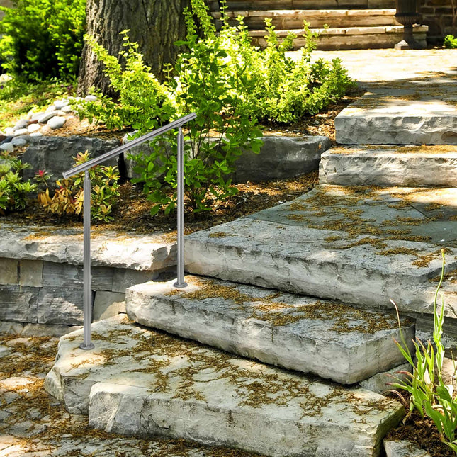 Stainless steel stair railings 1,0m / 2 post / 0 crossbars