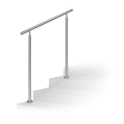 Stainless steel stair railings 1,0m / 2 post / 0 crossbars