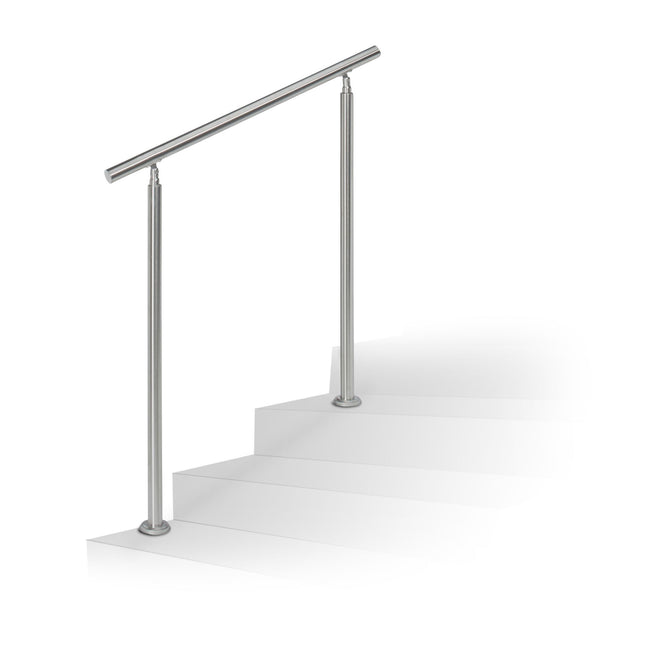 Stainless steel stair railings 1,0m / 2 post / 0 crossbars