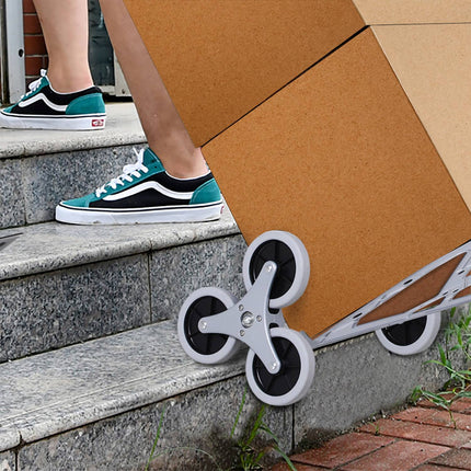 Folding aluminum stair climber with 6 wheels, 70 kg capacity