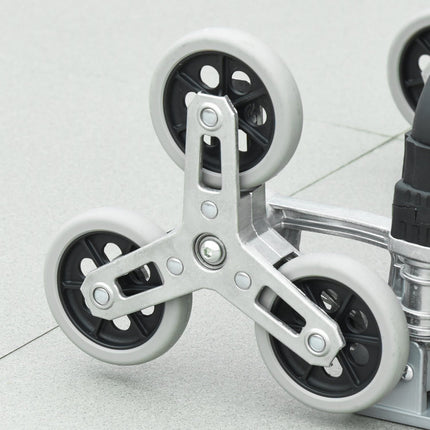 Folding aluminum stair climber with 6 wheels, 70 kg capacity