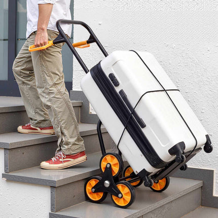 Stair Climbing Cart, 200 kg Capacity, Folding 6-Wheel