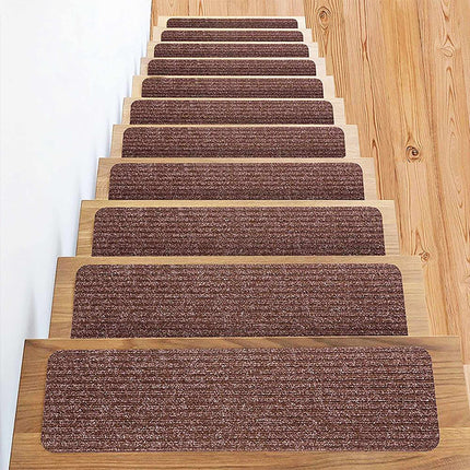 Stair Mats Set, 16pcs, 65x20 cm, Non-Slip, Easy-Care