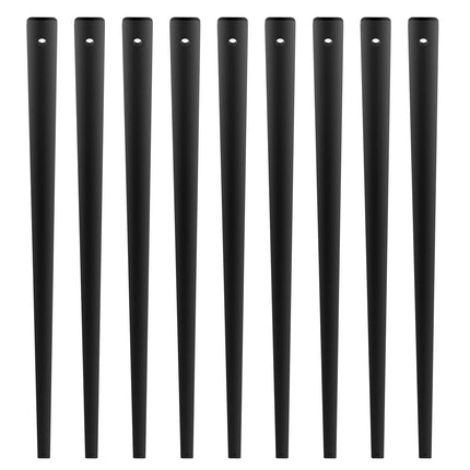 Staircase Metal Balusters, 32.28in Flat, 51-Pack Black