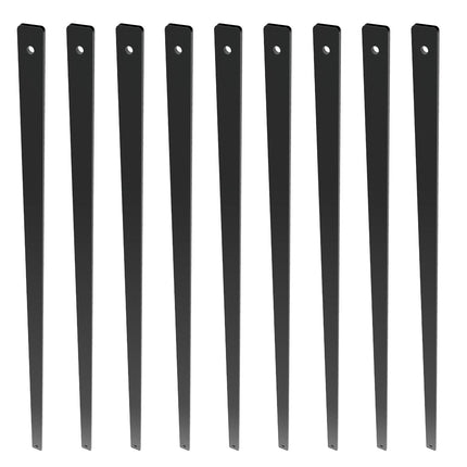 Staircase Metal Balusters, 32.28in Flat, 51-Pack Black