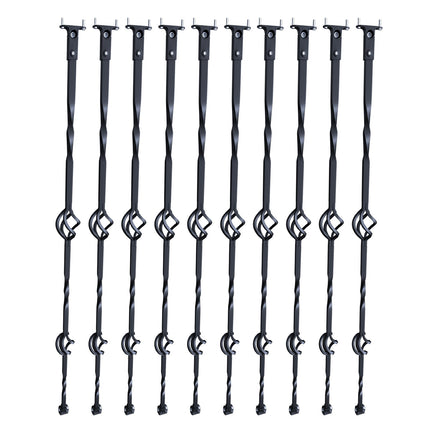Staircase Metal Balusters 44-Inch, 1/2-Inch, 10-Pack, Double-Basket