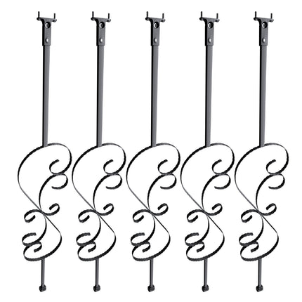 Staircase Metal Balusters, 44 in x 1/2 in, 5-Pack S-Shape