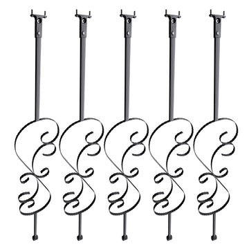 Staircase Metal Balusters, 44 in x 1/2 in, 5-Pack S-Shape