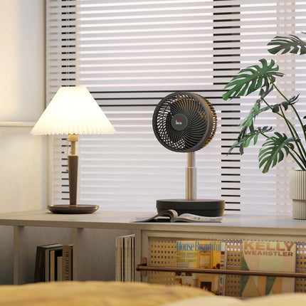 USB rechargeable stand fan with remote control and 10 speeds