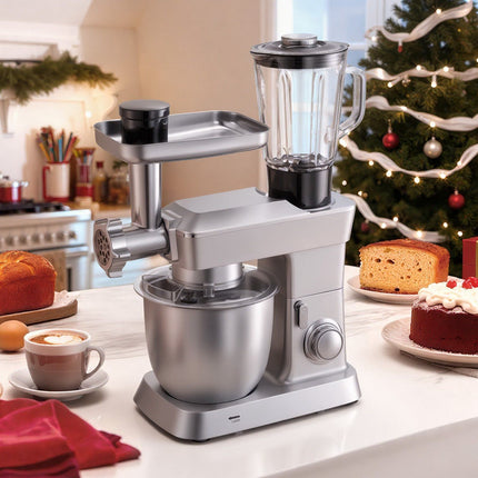Stand Mixer 4.3L, 1300W Tilt-Head With 1.5L Blender