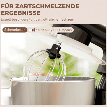 Stand Mixer with 4.5L Stainless Steel Bowl, 1300W, Beige