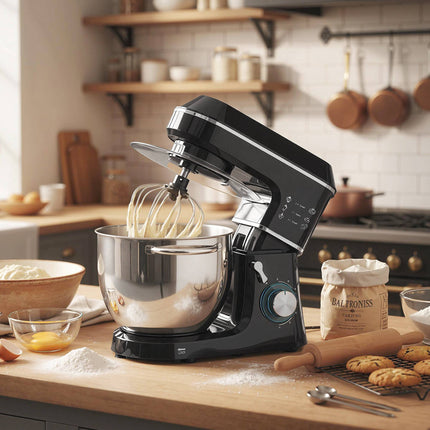 Stand Mixer with 7L Stainless Steel Bowl, 1400W, Black