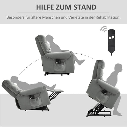 Electric massage chair, Lying velvet, Relaxation seat