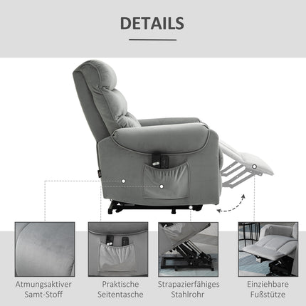 Electric massage chair, Lying velvet, Relaxation seat