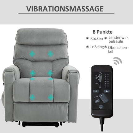 Electric massage chair, Lying velvet, Relaxation seat