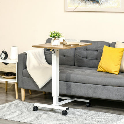 Height-adjustable standing desk, wheels, C-shape, 70-110 cm