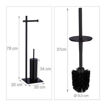 Stand WC set black
