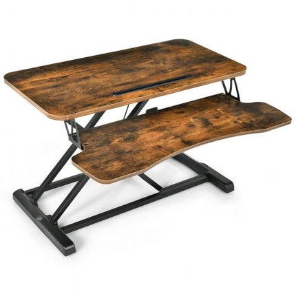 Standing Desk Converter, Gas Spring, Keyboard Tray, Tablet Holder