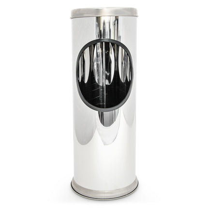Standing ashtray in stainless steel 37.5 cm