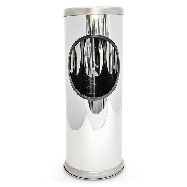 Standing ashtray in stainless steel 37.5 cm