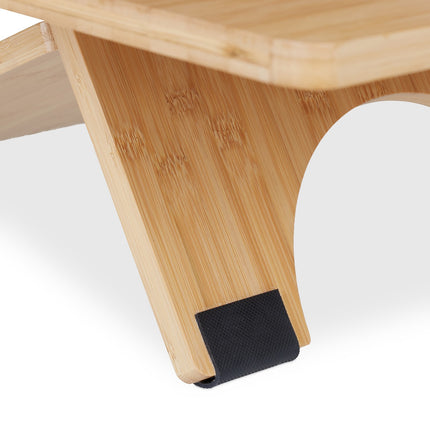 Standing bamboo desk top