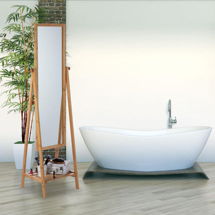 Standing mirror bamboo
