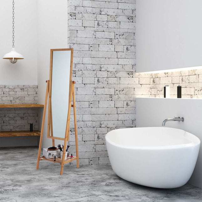 Standing mirror bamboo
