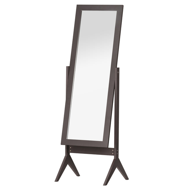 Standing full-length mirror, easy-care MDF, 47x46x148 cm