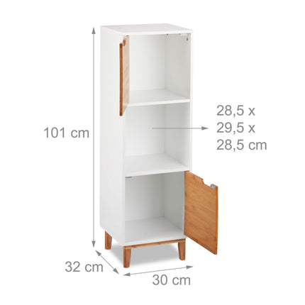 Standing shelf white