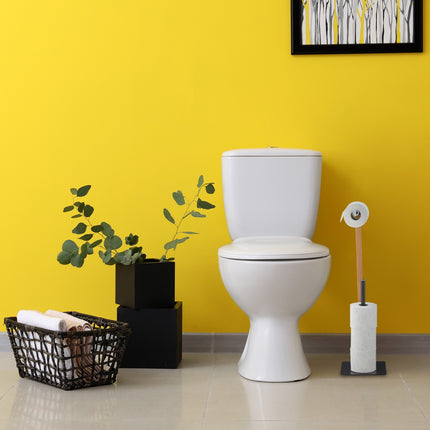 Standing toilet paper holder