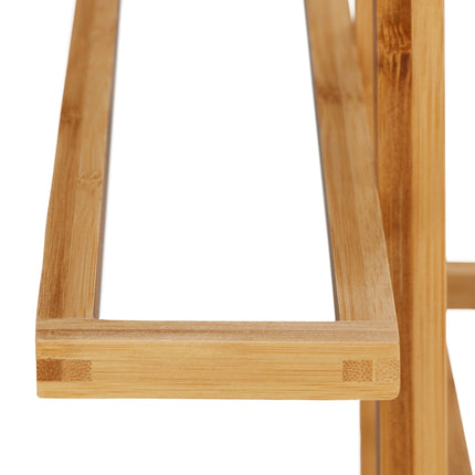 Standing towel rack bamboo