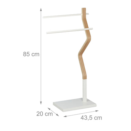 Standing towel rail