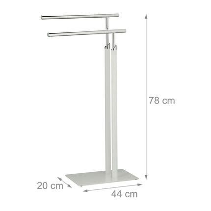 Standing towel rail White-Silver