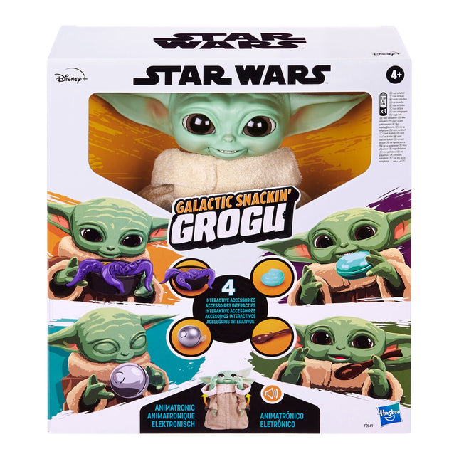 Star Wars Interactive Toy Grogu 23.5 cm, Fun Snack Time Experience