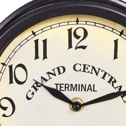Station clock double-sided