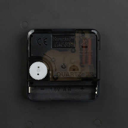 Station clock double-sided in brown