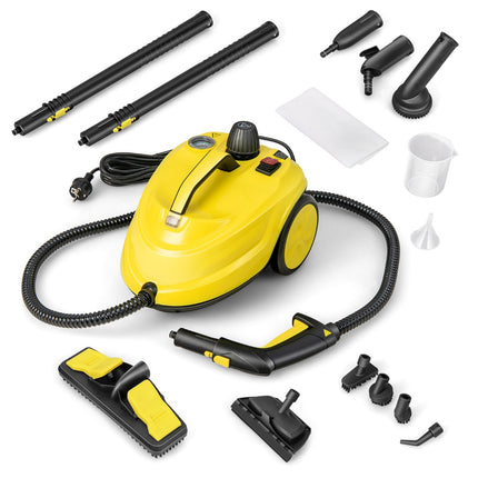 Steam Cleaner 2000W, 1.8L Tank, 13-Piece, Wheeled