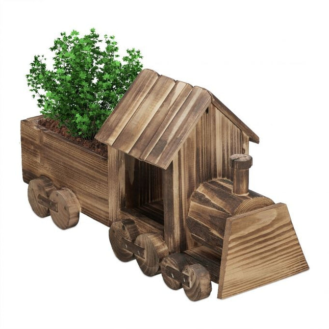 Steam locomotive for flower carriage for planting