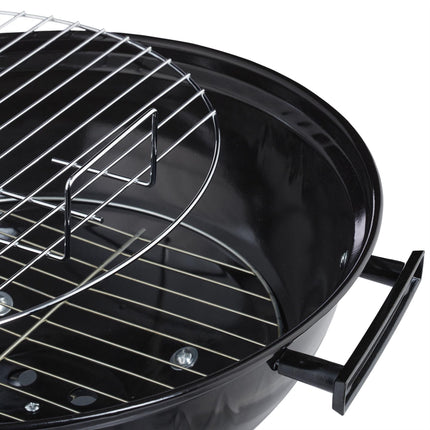 Steel Barbecue with Lid & Shelf