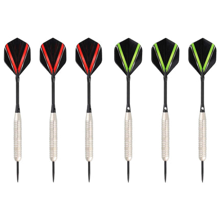 Steel Darts Set, 23g, 6 Pieces with Case