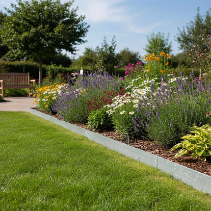 Steel Garden Bed Edging – Flexible, Weed Barrier