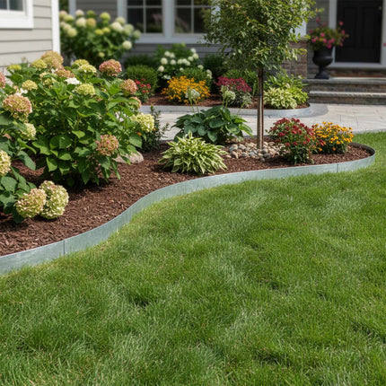 Steel Garden Bed Edging – Flexible, Weed Barrier