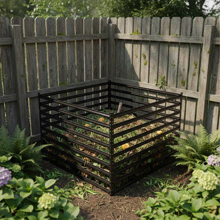 Steel Garden Composter, Open Slatted Design, Easy Assembly