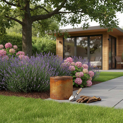 Steel Garden Edging, Rust Finish, Flexible Lawn Border