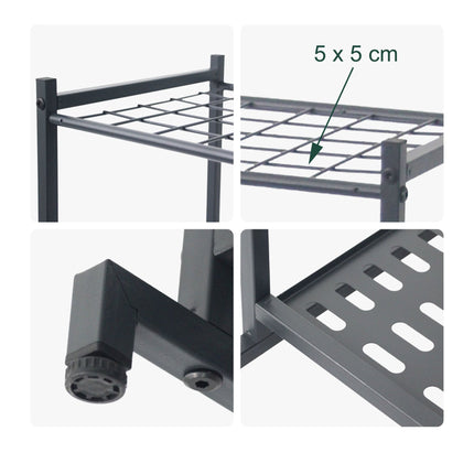 Steel Garden Tool Rack for 35 Tools – Anthracite