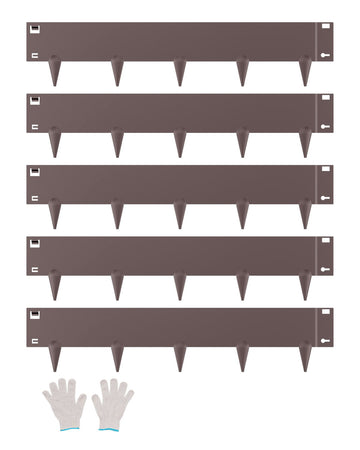 Steel Landscape Edging, 5-Pack 39 x 5 in, Brown