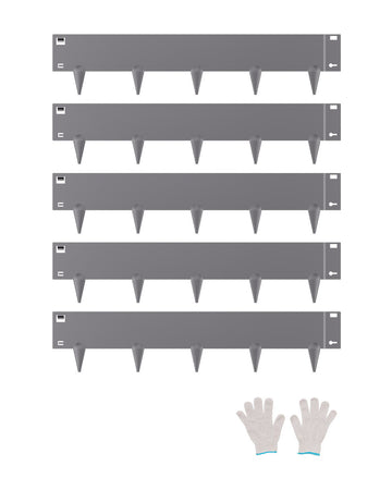 Steel Landscape Edging, 5-Pack 39 x 5 in, Galvanized, Bendable