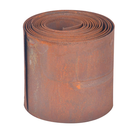 Steel Lawn Edging, Rust-Look, Flexible Garden Border