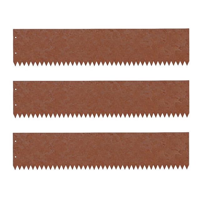 Steel Lawn Edging – Rust Look, Flexible Garden Border